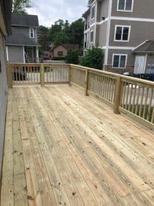 deck of a home