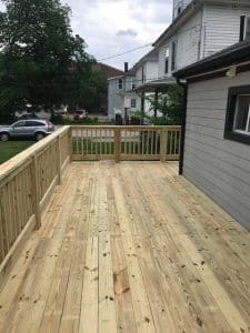 Deck of a rental home